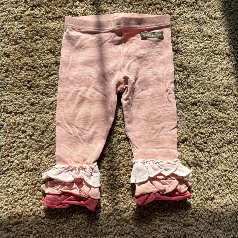 Matilda Jane Pink Ruffle Leggings
